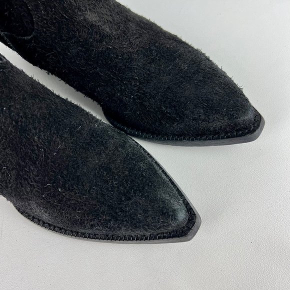 Saint Laurent YSL Lukas Womens Ankle Boots Black Suede Western size EU 36 US 6 - Picture 10 of 16